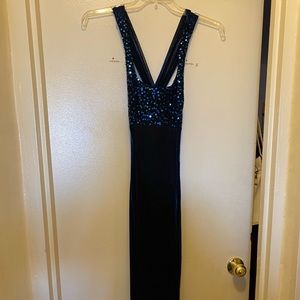 JUNIORS Sequin and Sparkles Evening Gown